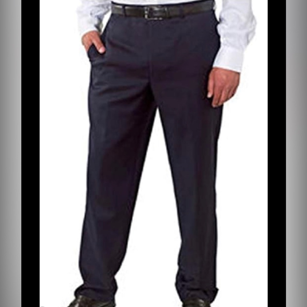 NWT Kirkland Signature Men’s Blue Dress Pants with front pleat size 40x30!